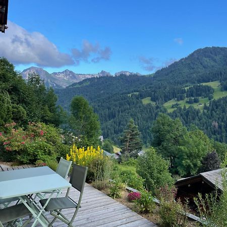La Marmotte Qui Papote Apartment Le Grand-Bornand Bagian luar foto